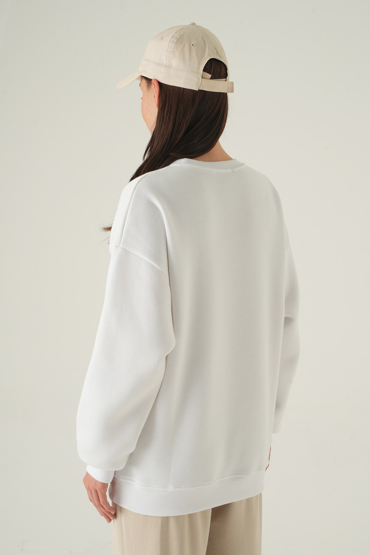 Bisiklet Yaka Sweat 1984 Ekru 5