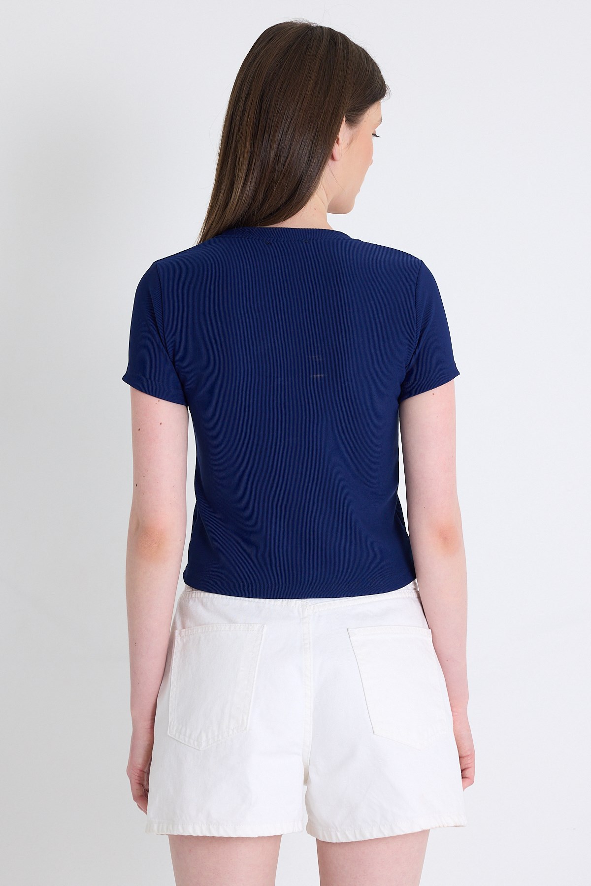 Laci Kurdele Detay Crop Tişört 2202 5