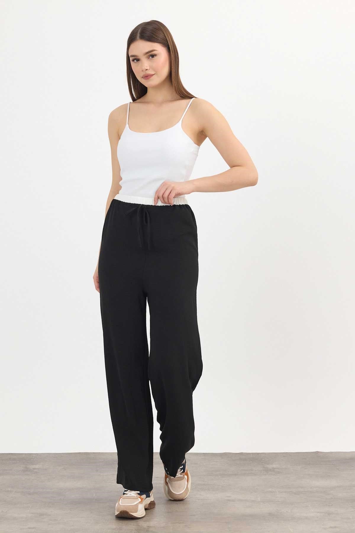 Bol Paça Pantolon 4327A Siyah 2