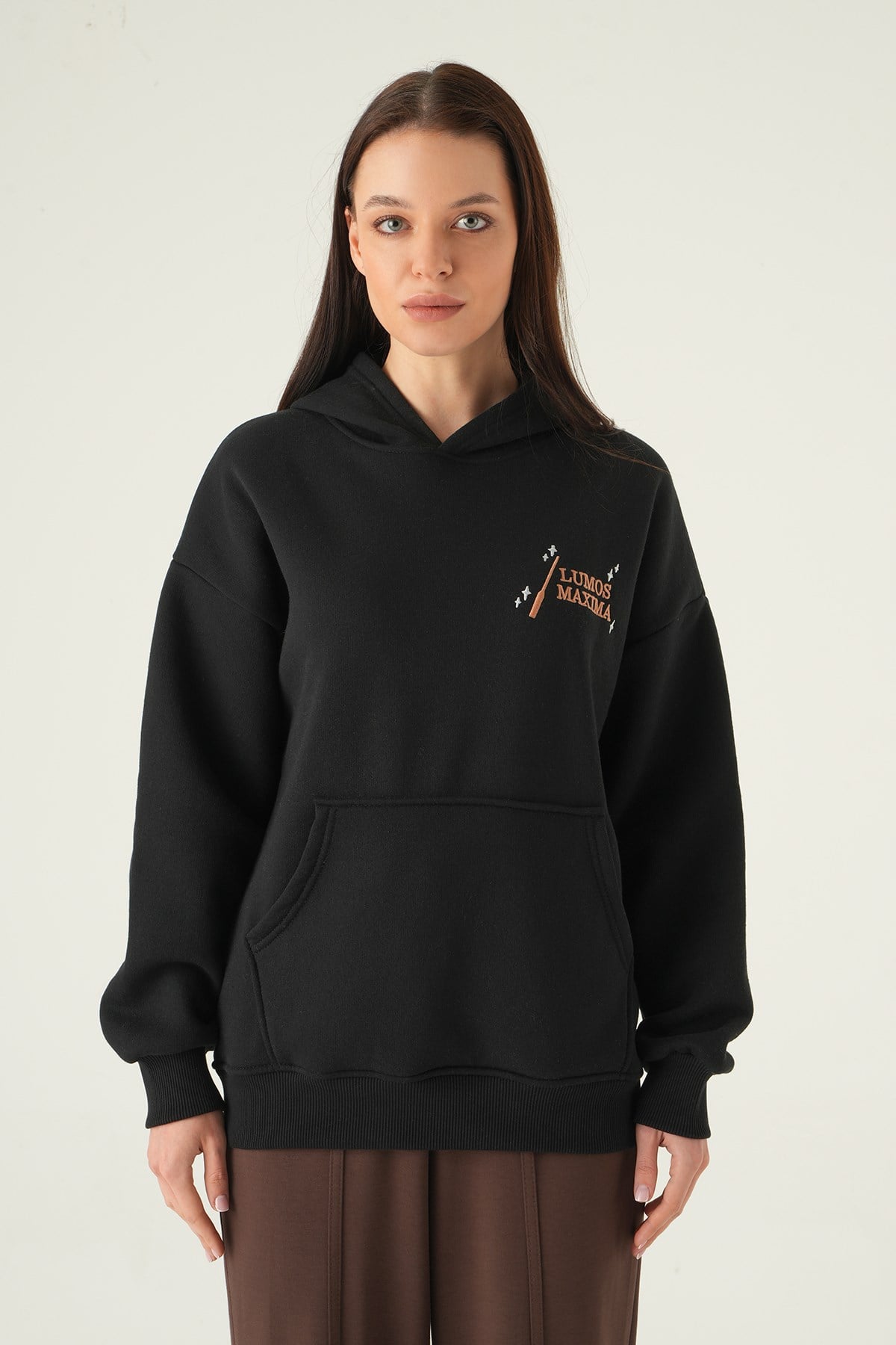 Kapüşonlu Sweat 1203 Siyah 2