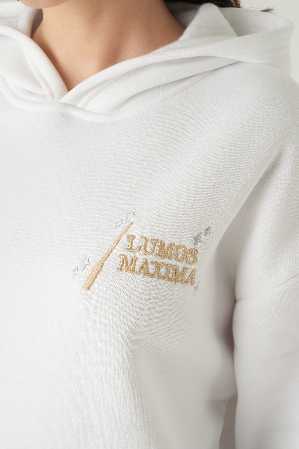 Kapüşonlu Sweat 1203 Ekru 4