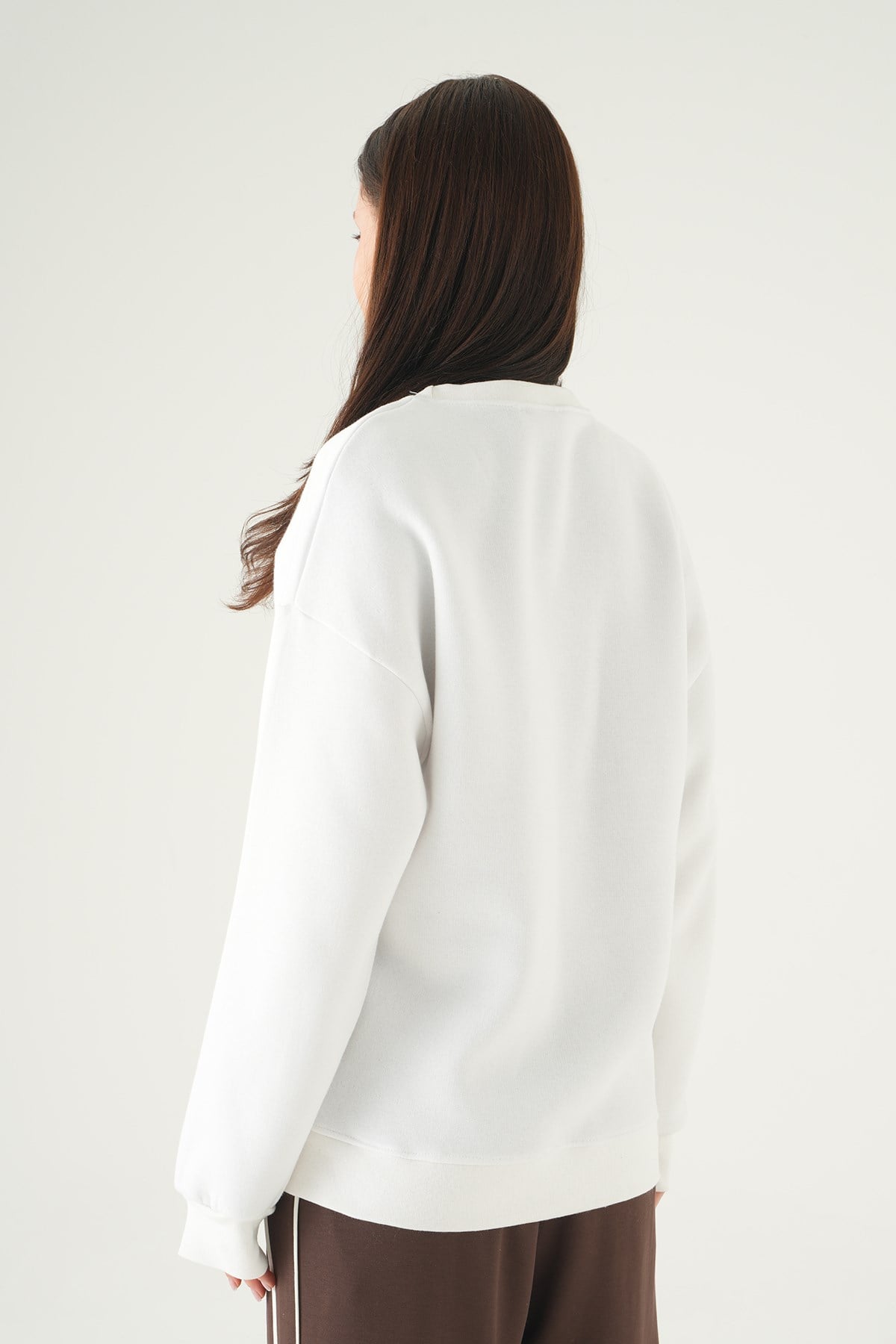 California Baskılı Sweat 1403 Ekru 5