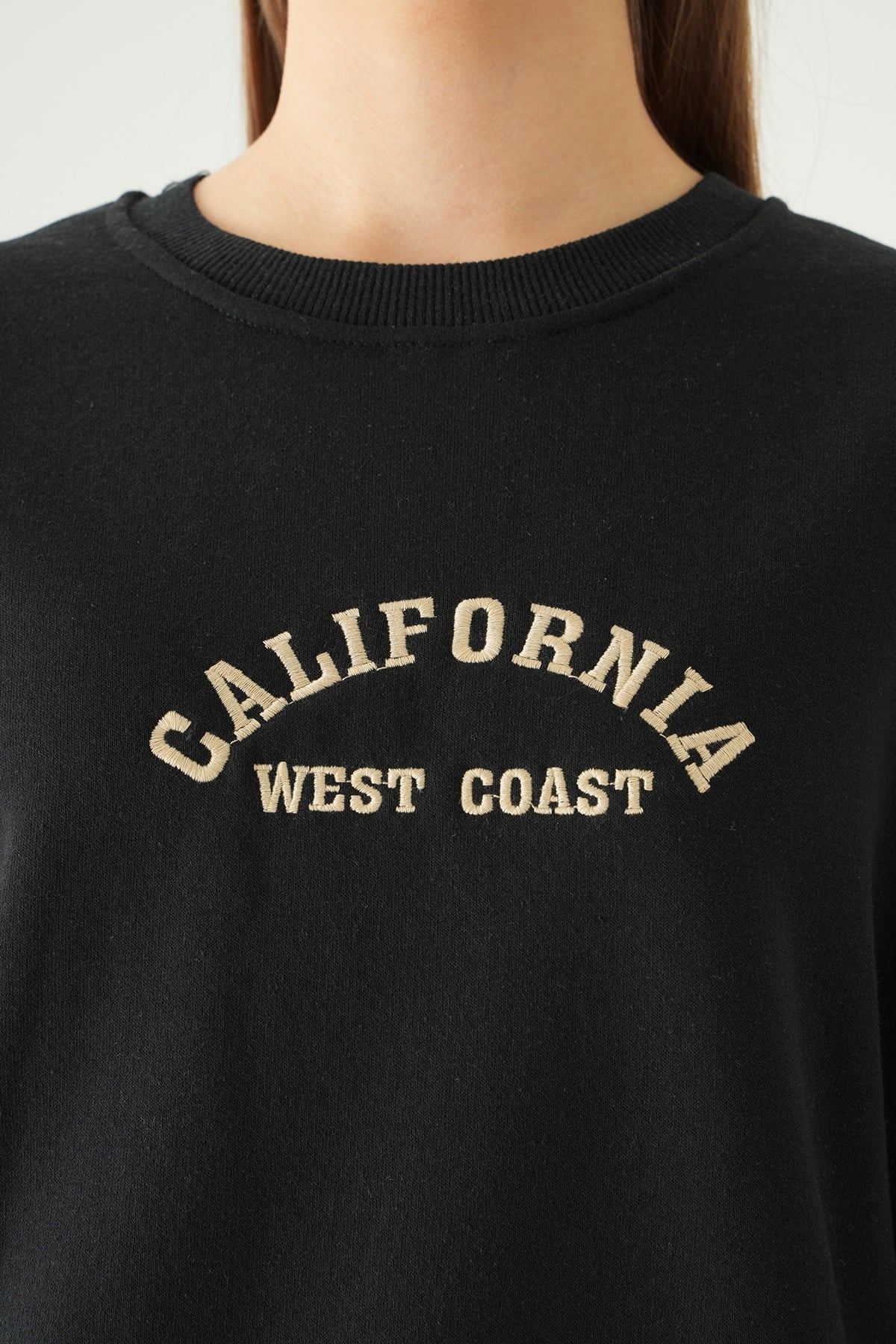 California Baskılı Sweat 1403 Siyah 4