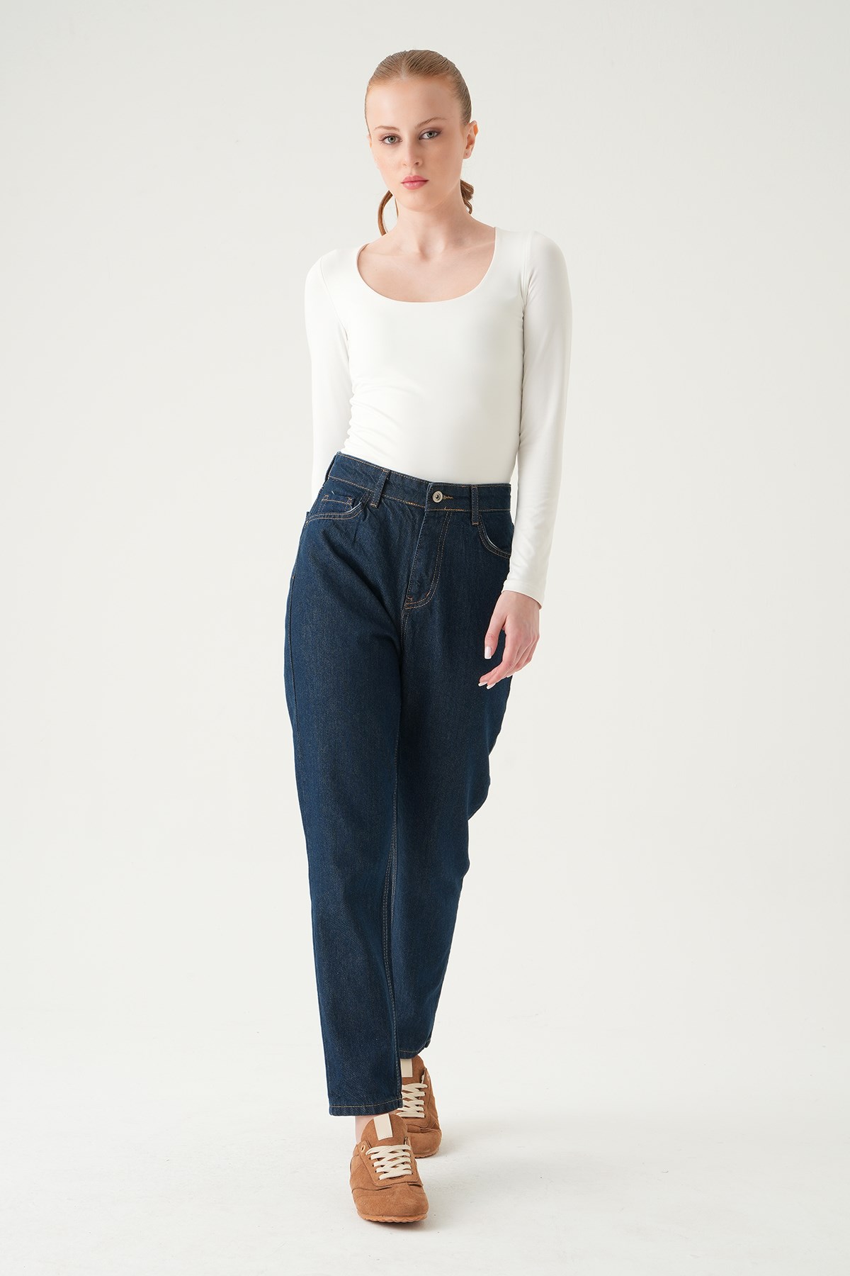 Yüksek Bel Mom Jean 1063 Laci
