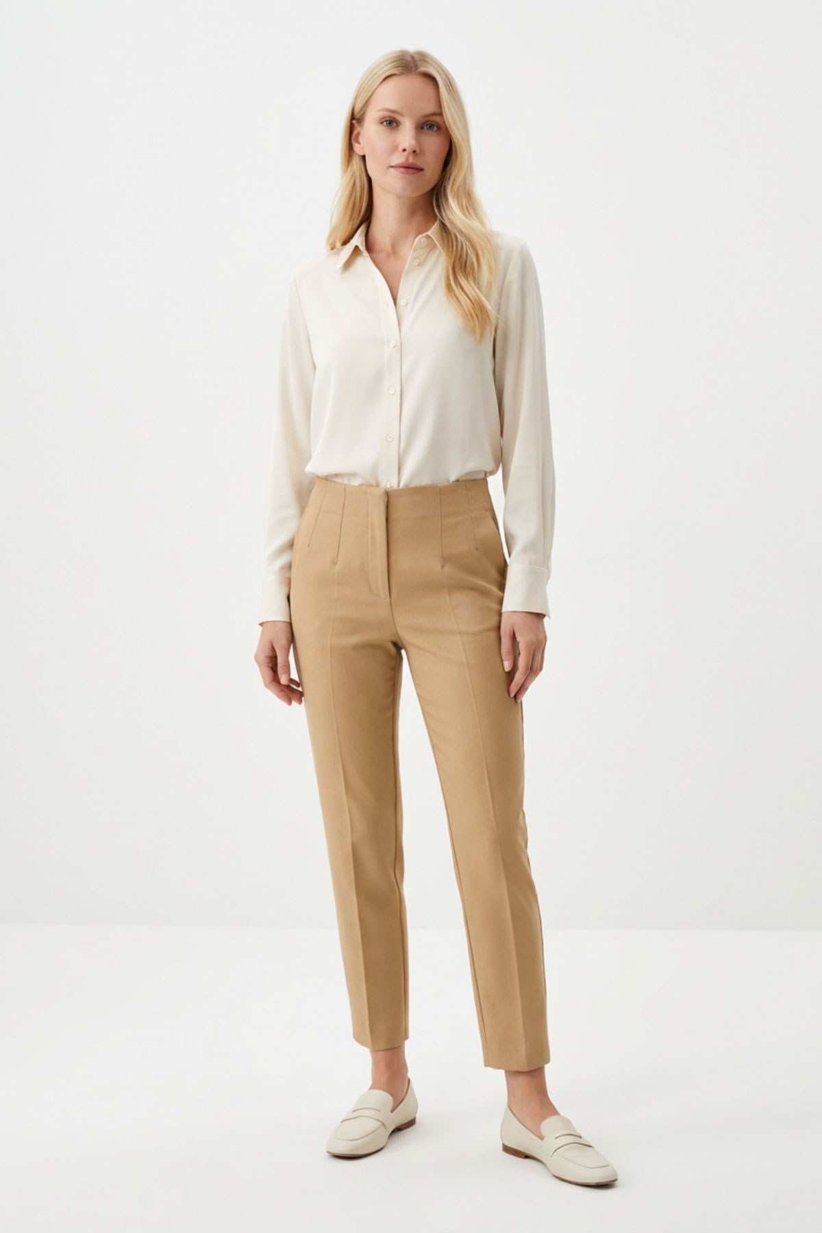 Yün Efekt Pantolon 4005 Camel