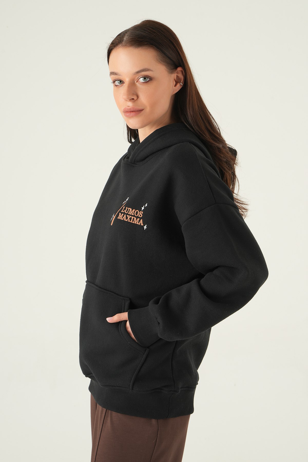 Kapüşonlu Sweat 1203 Siyah 6