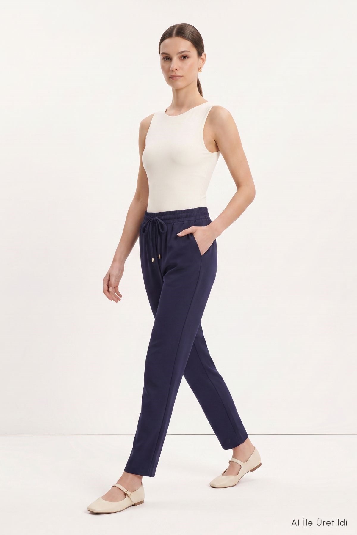 Beli Lastikli Cepli Dar Paça Pantolon 3211 Laci