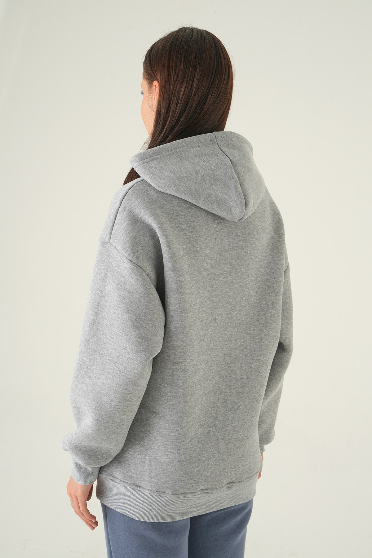 Kapüşonlu Sweat 1203 Gri 4