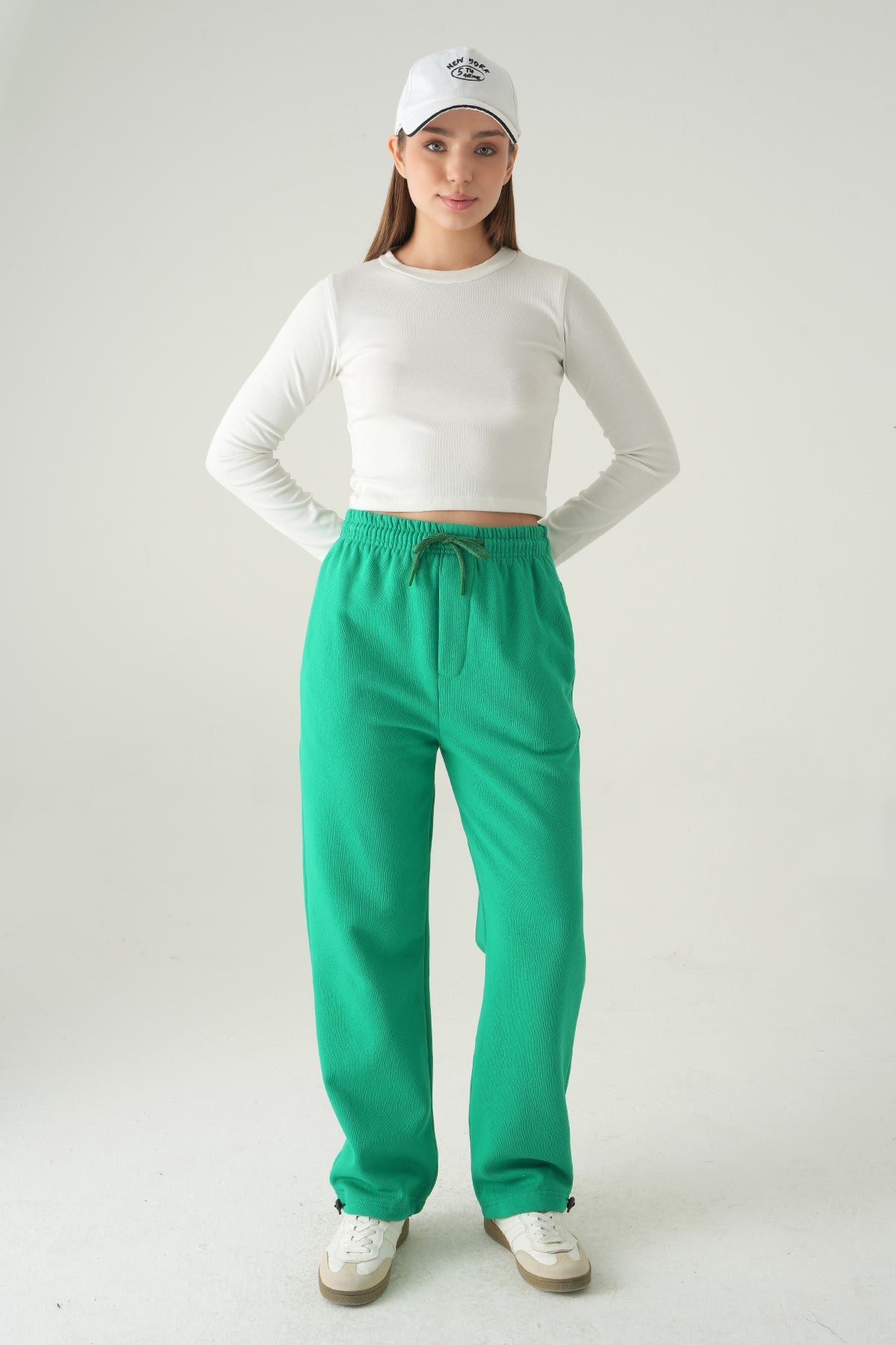 Bel Bağcıklı Eşofman 1600 Benetton Yeşili 7