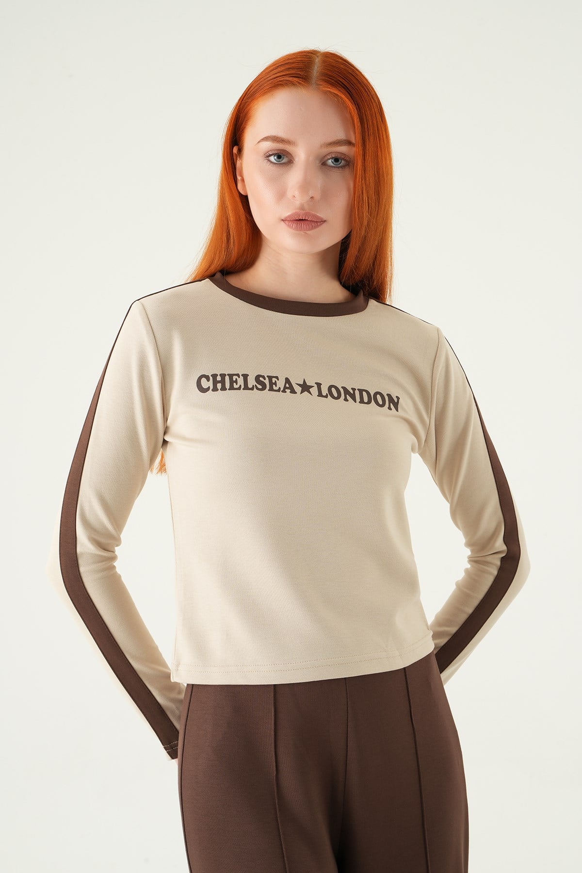 Chelsea London Baskılı Badi 8341A Bej 2