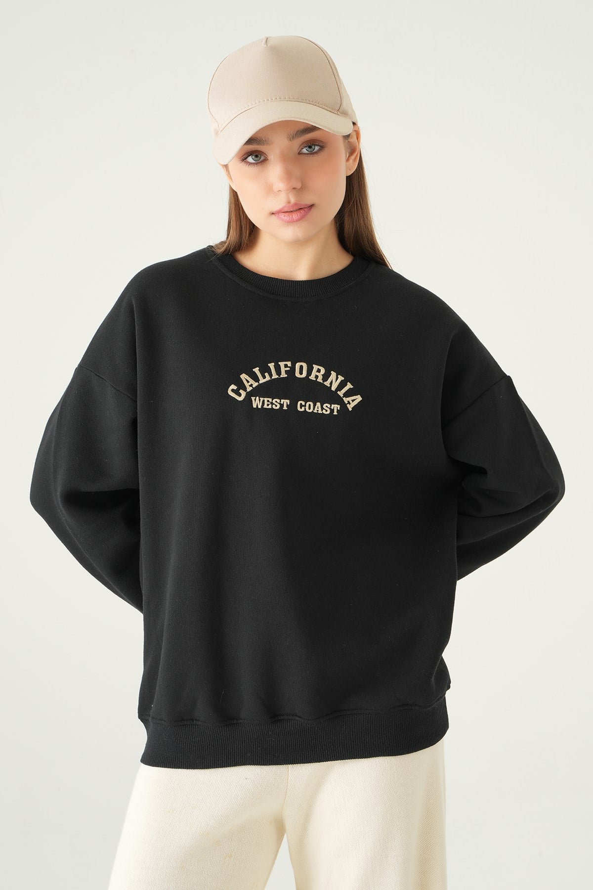 California Baskılı Sweat 1403 Siyah 2