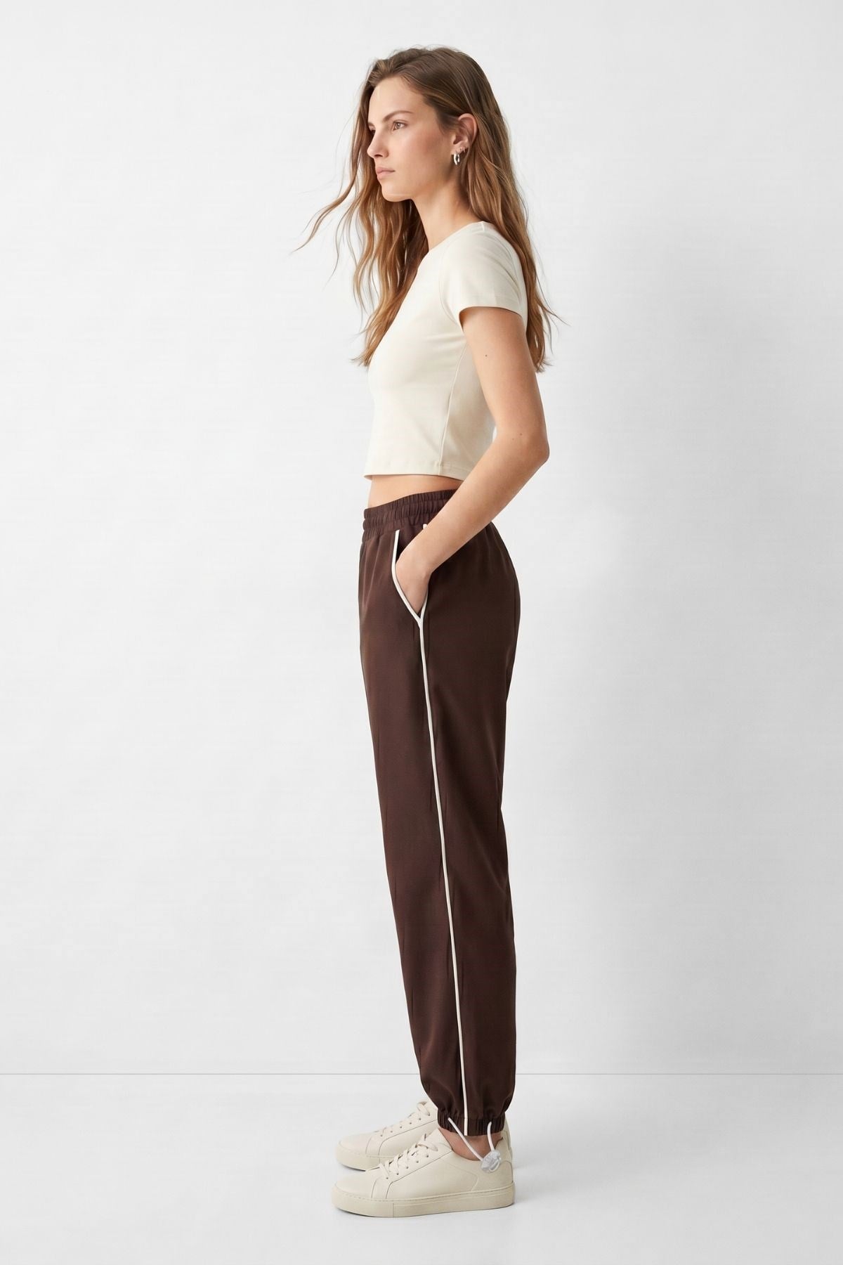 Paça Lastikli Eşofman 3205A Kahve