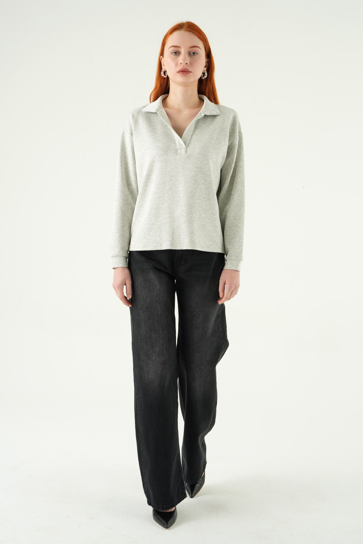 Gömlek Yaka Sweat 8275A Karmelanj 3