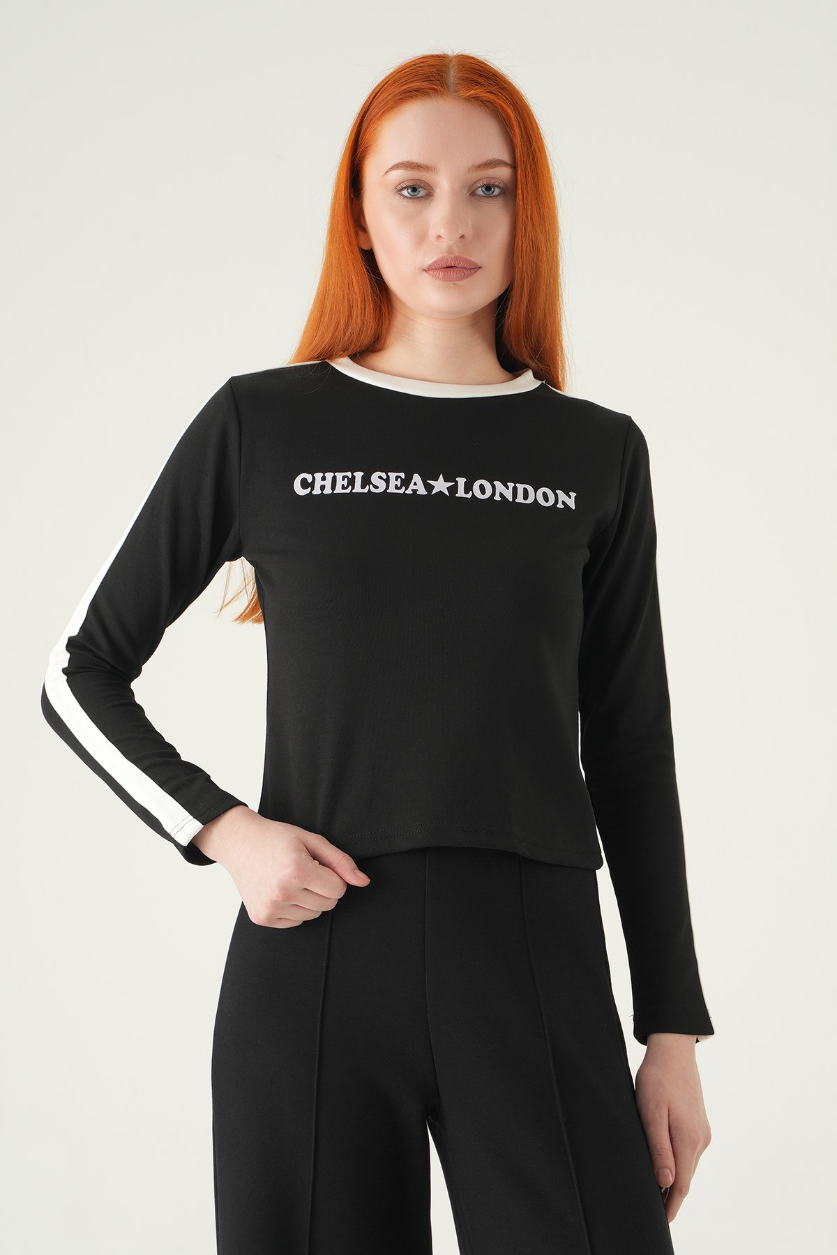 Chelsea London Baskılı Badi 8341A Siyah