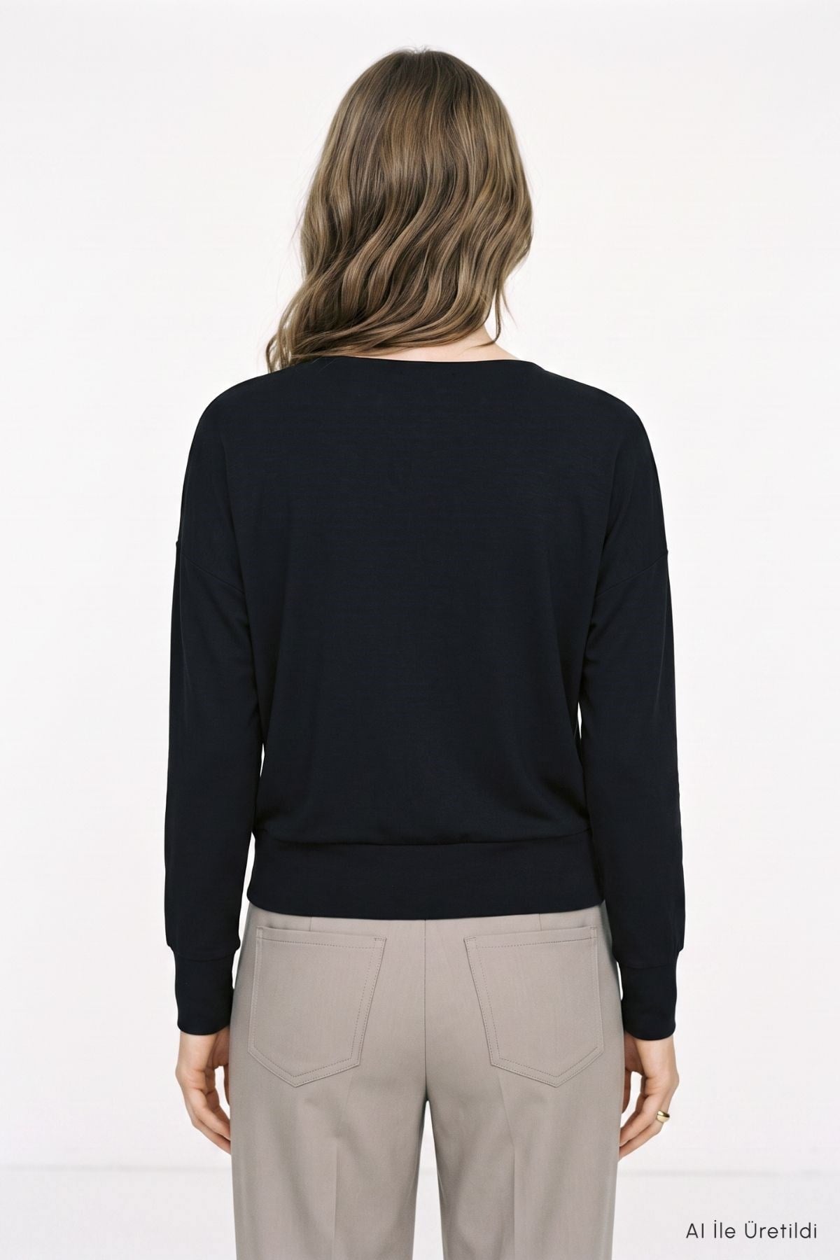 Bisiklet Yaka Sweat 8307A Siyah 3