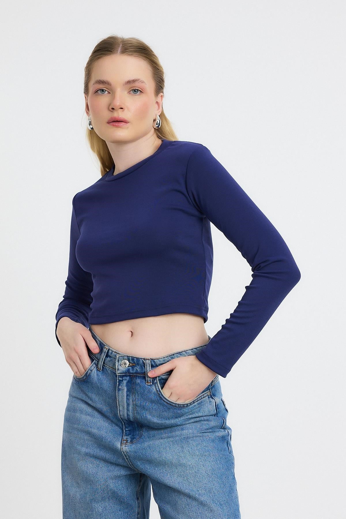 Bisiklet Yaka Bluz 2132 Laci 3