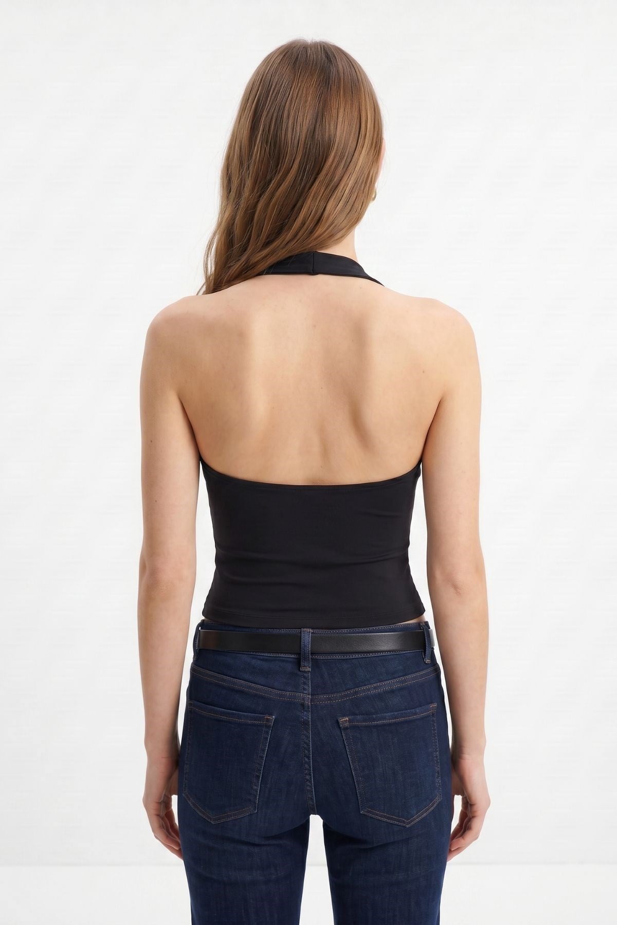Halter Yaka Bluz 2735 Siyah 3
