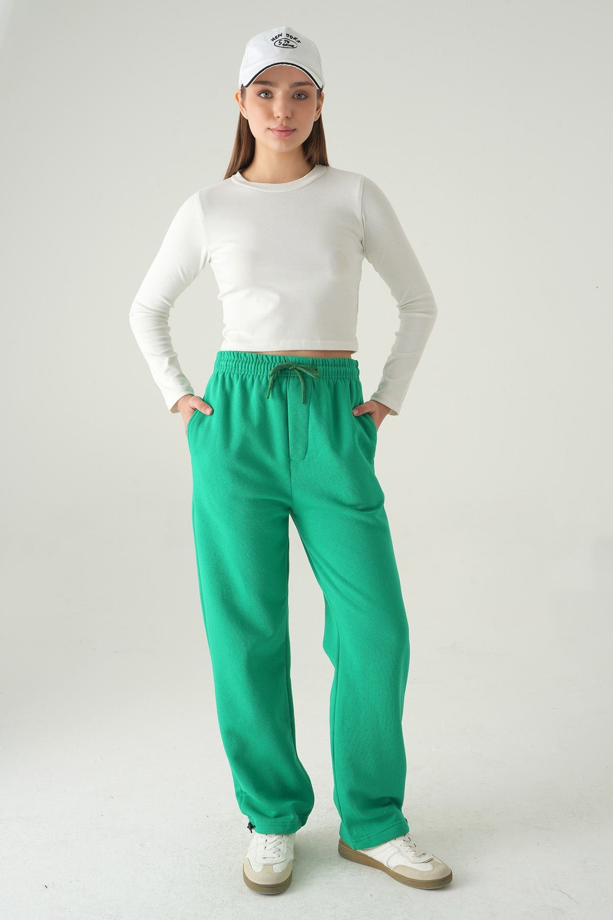 Bel Bağcıklı Eşofman 1600 Benetton Yeşili 6