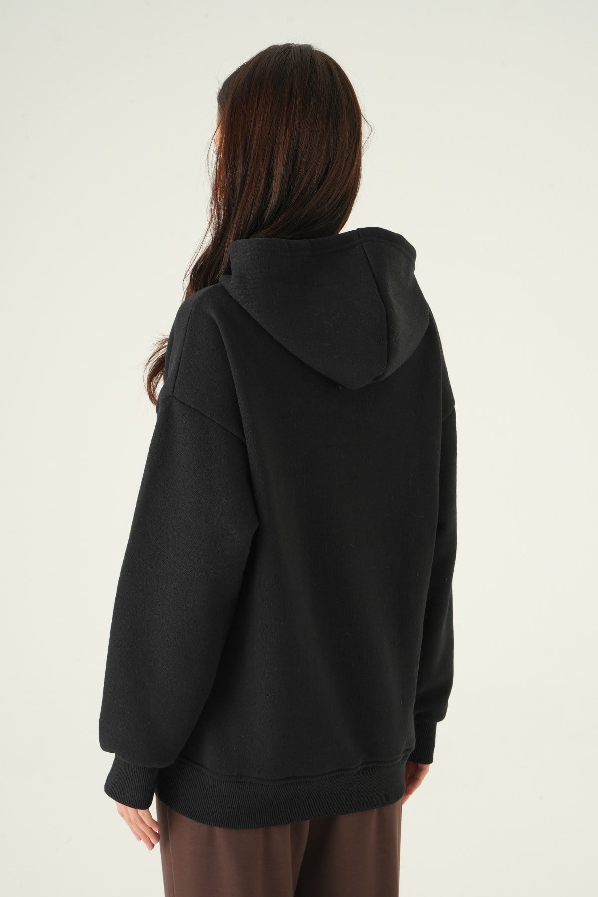 Kapüşonlu Sweat 1203 Siyah 5