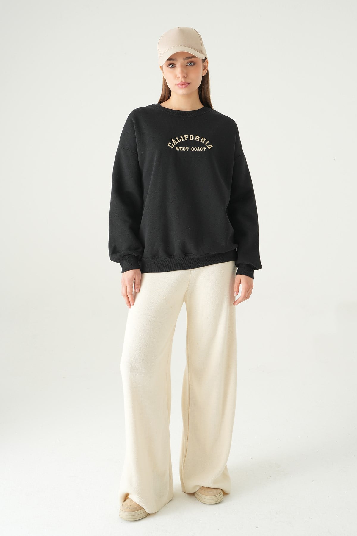 California Baskılı Sweat 1403 Siyah 3
