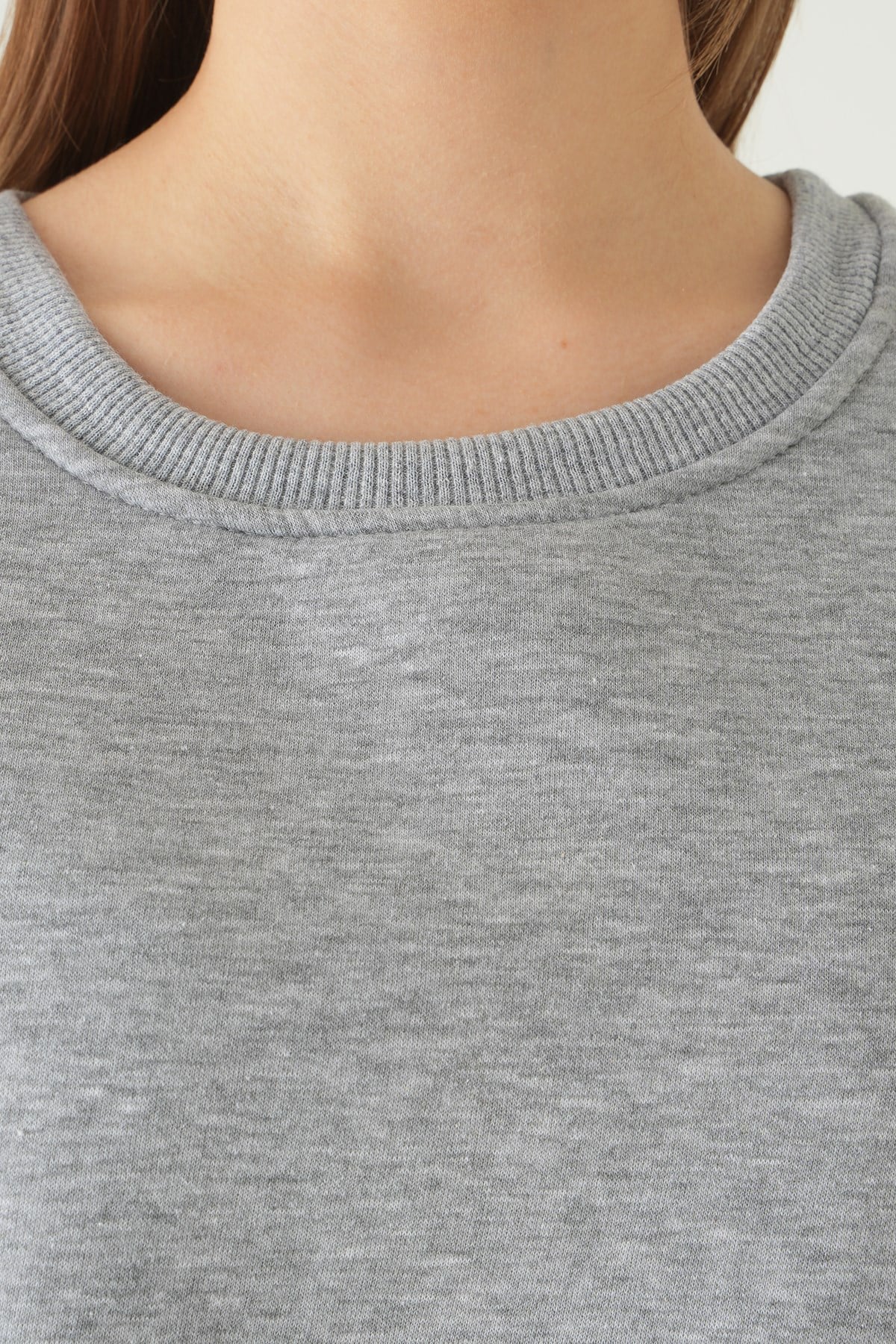 Bisiklet Yaka Sweat 1029 Gri 4