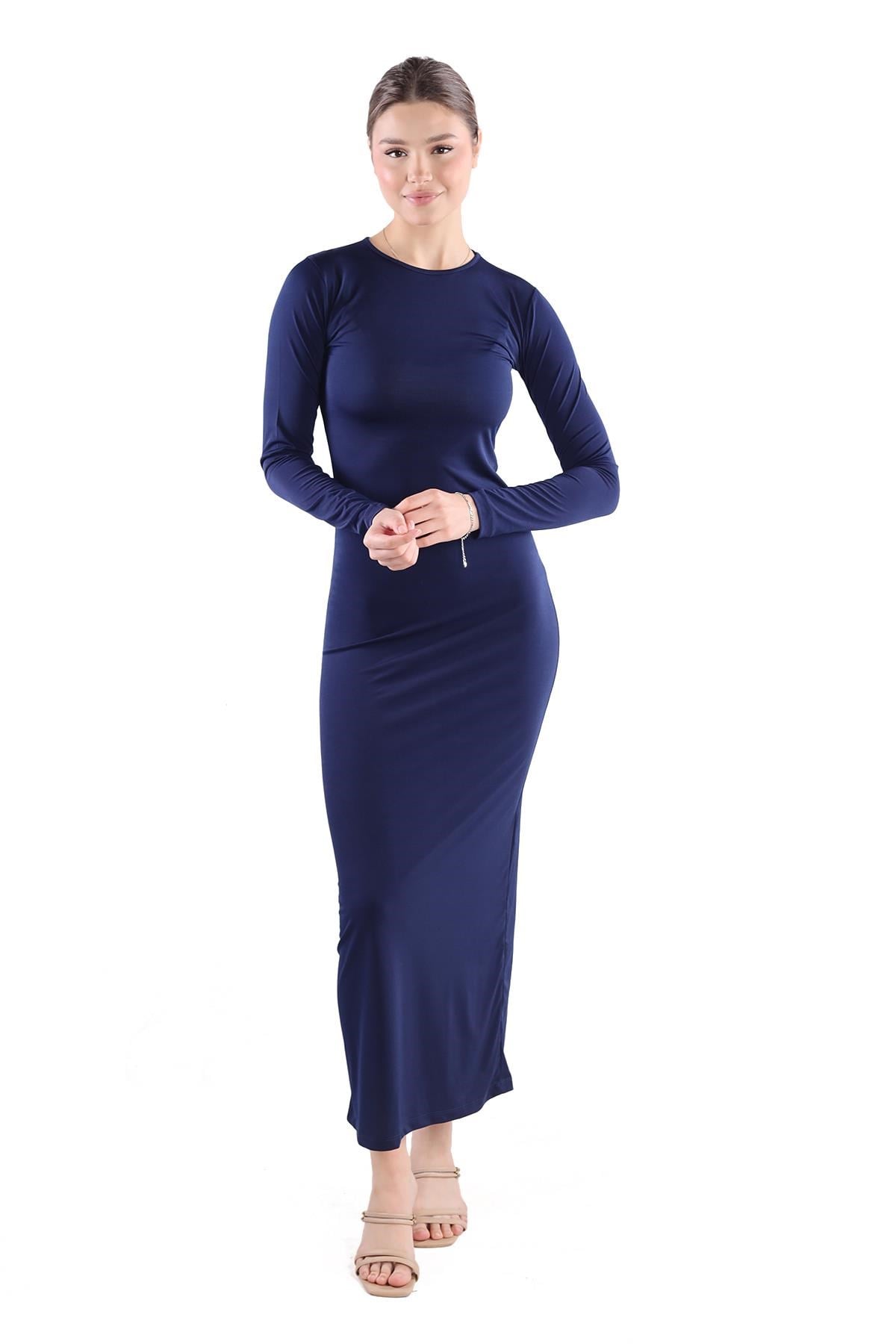 Bisiklet Yaka Elbise 376 Laci 7