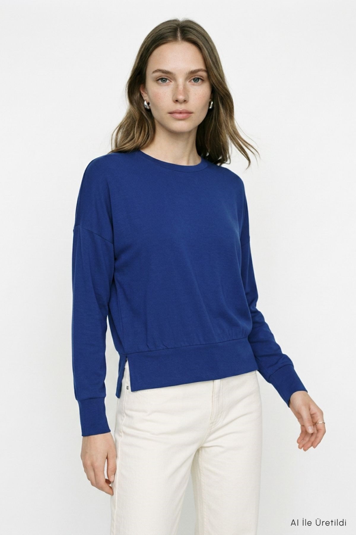 Bisiklet Yaka Sweat 8307A Laci
