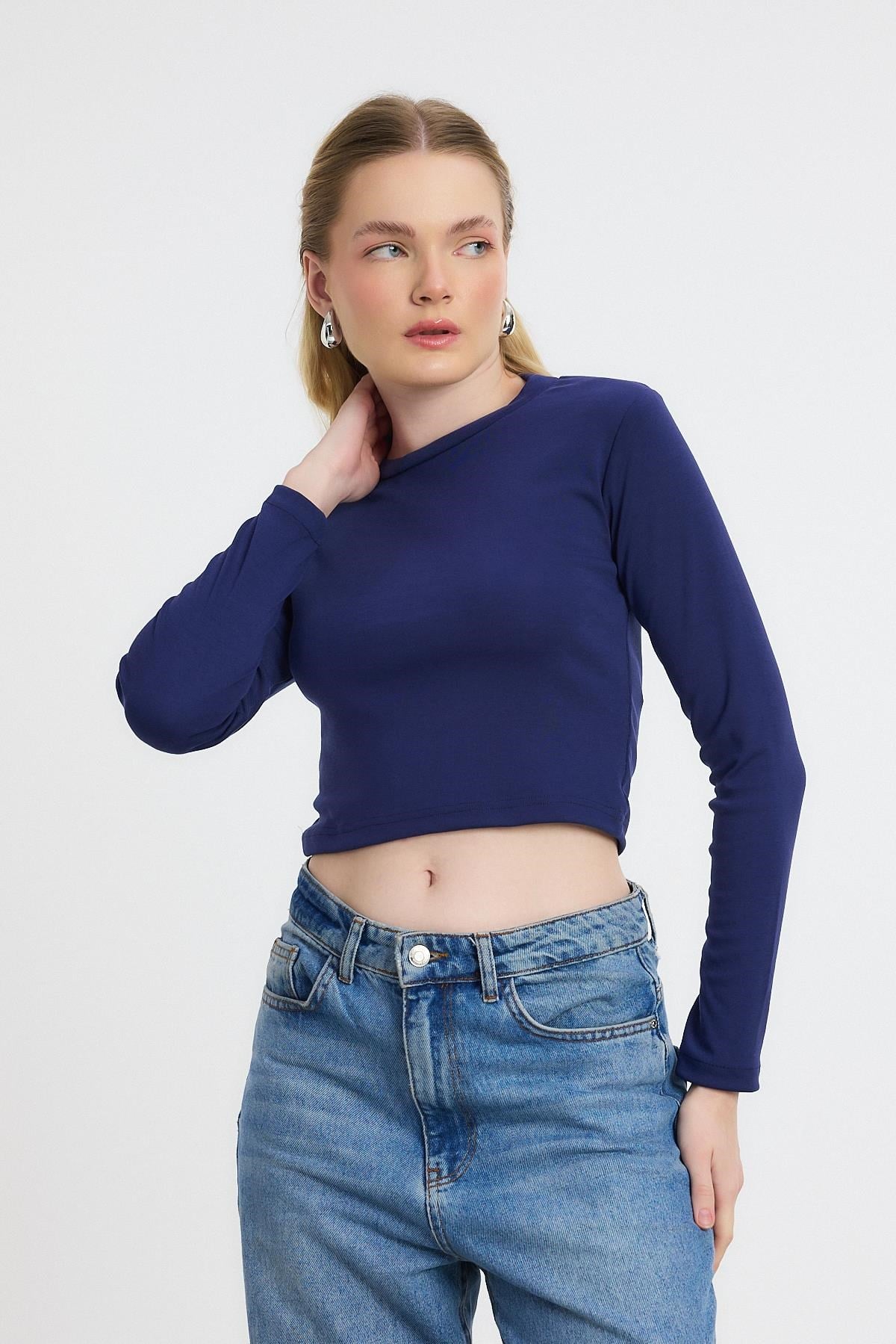 Bisiklet Yaka Bluz 2132 Laci 7
