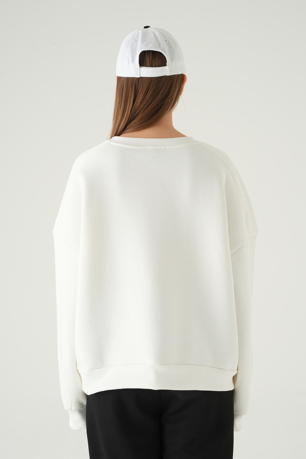 Bisiklet Yaka Sweat 1029 Beyaz 5