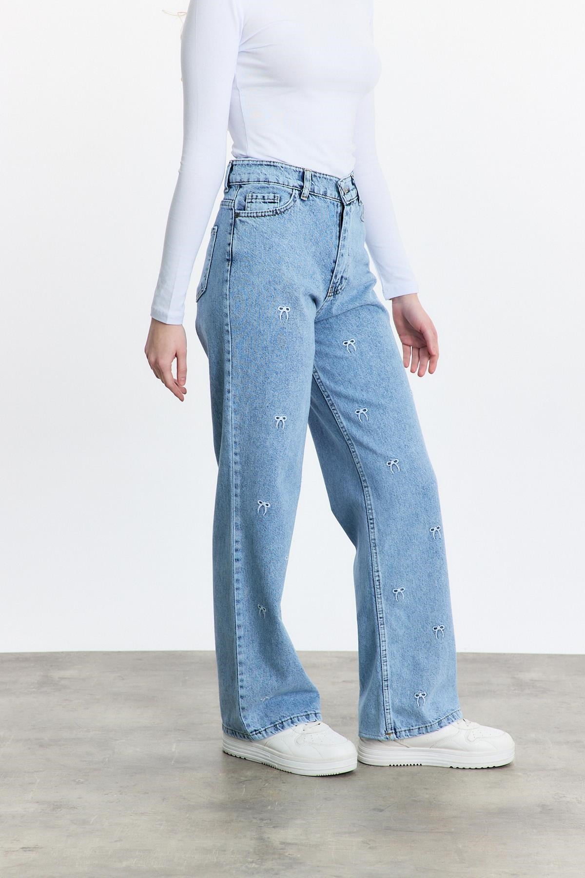 Fiyonk Nakışlı Jean 2228 Buzkar 7