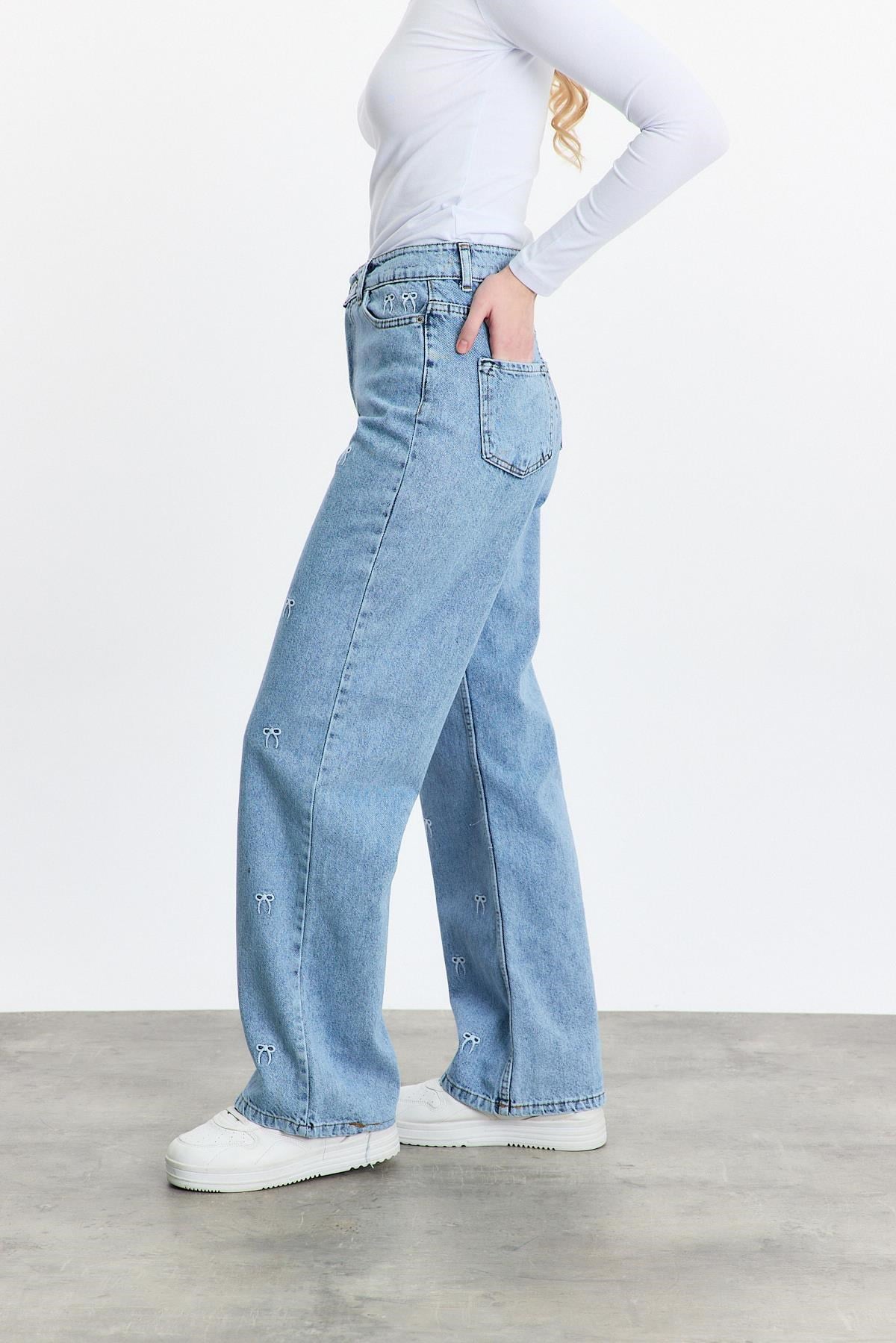 Fiyonk Nakışlı Jean 2228 Buzkar 3