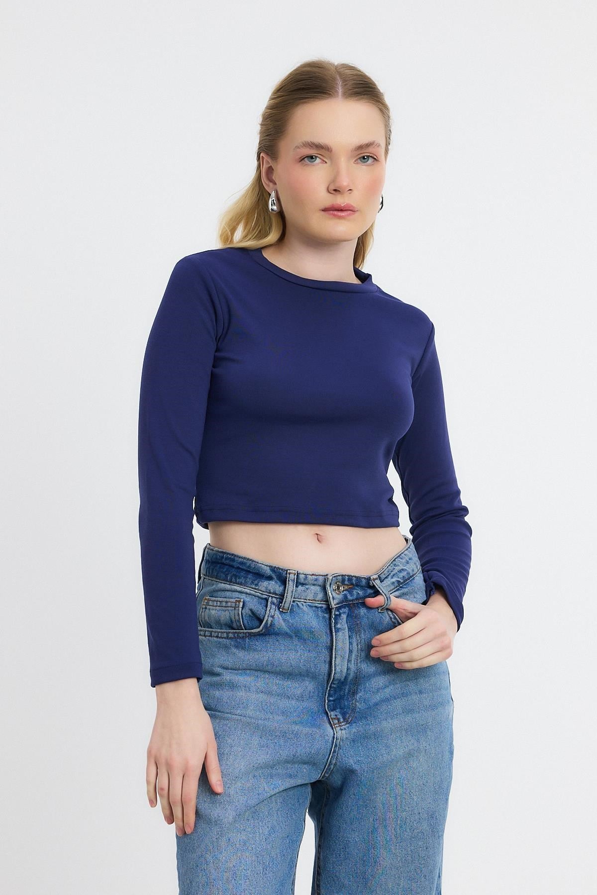 Bisiklet Yaka Bluz 2132 Laci 8