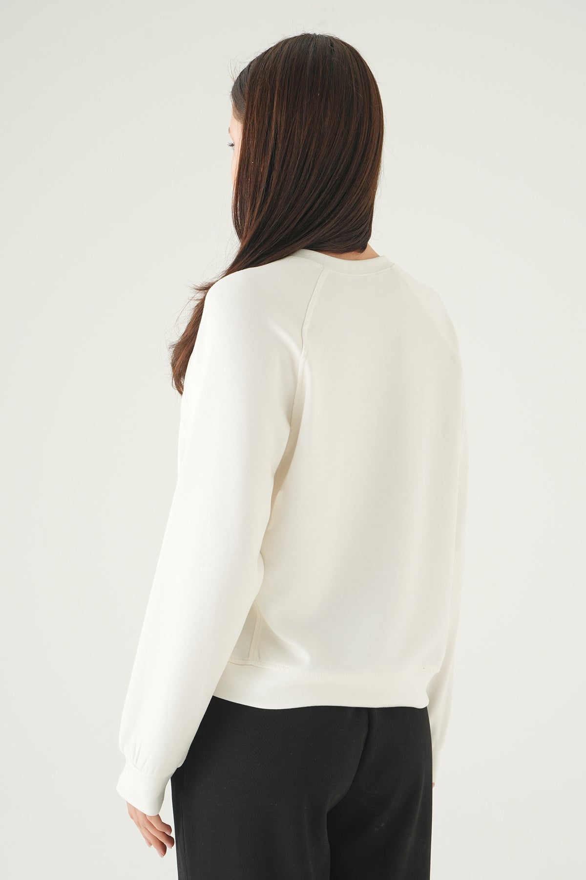 Bisiklet Yaka Sweat 8277A Ekru 5