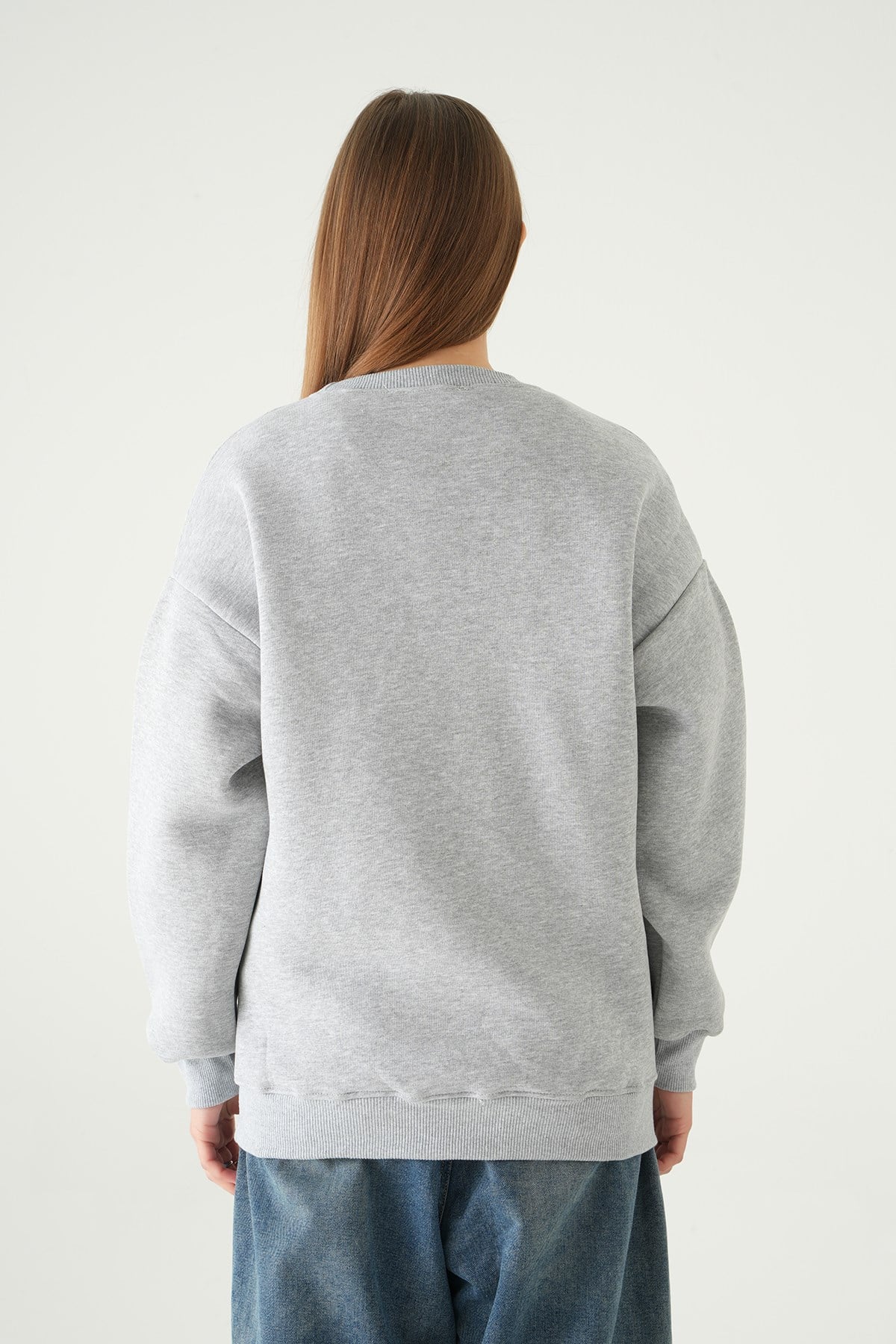 California Baskılı Sweat 1403 Gri 5