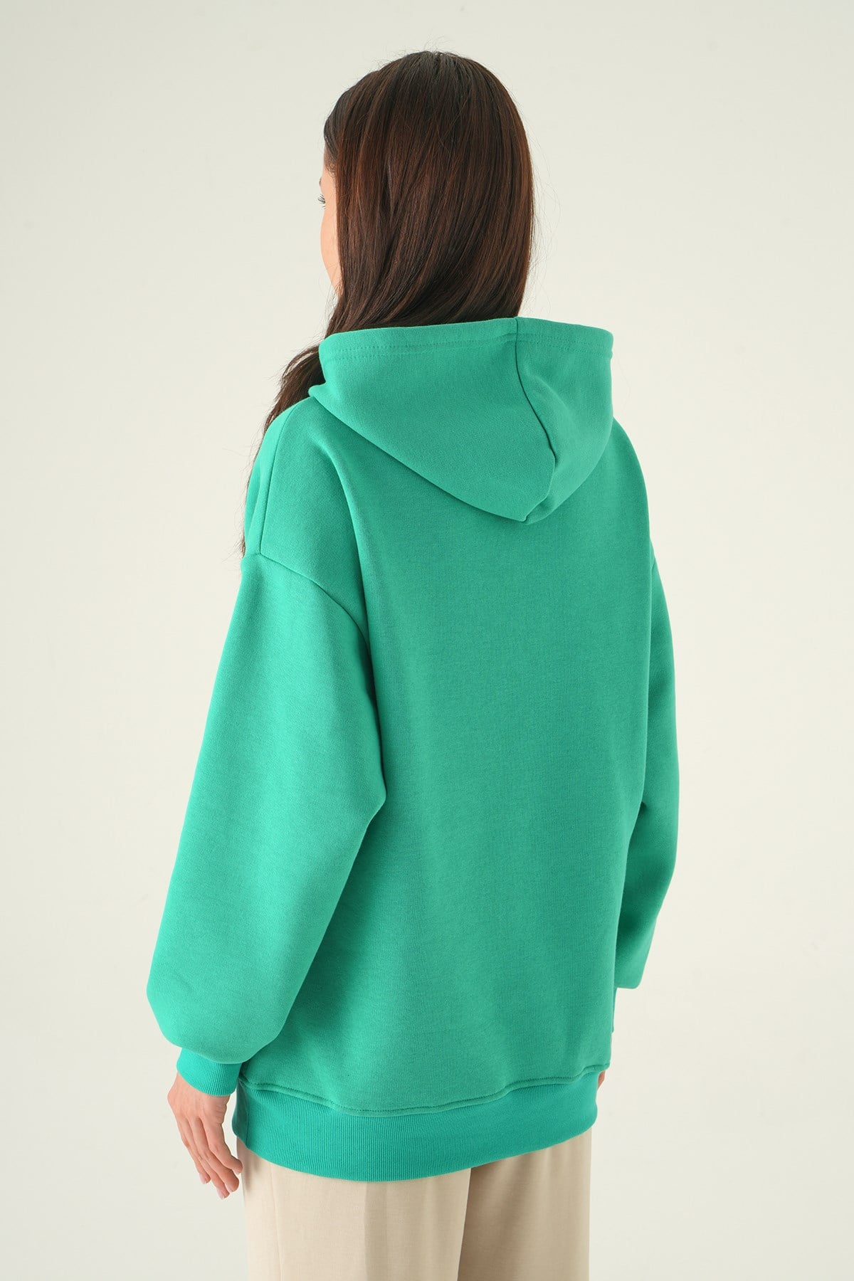 Kapüşonlu Sweat 1203 Yeşil 5