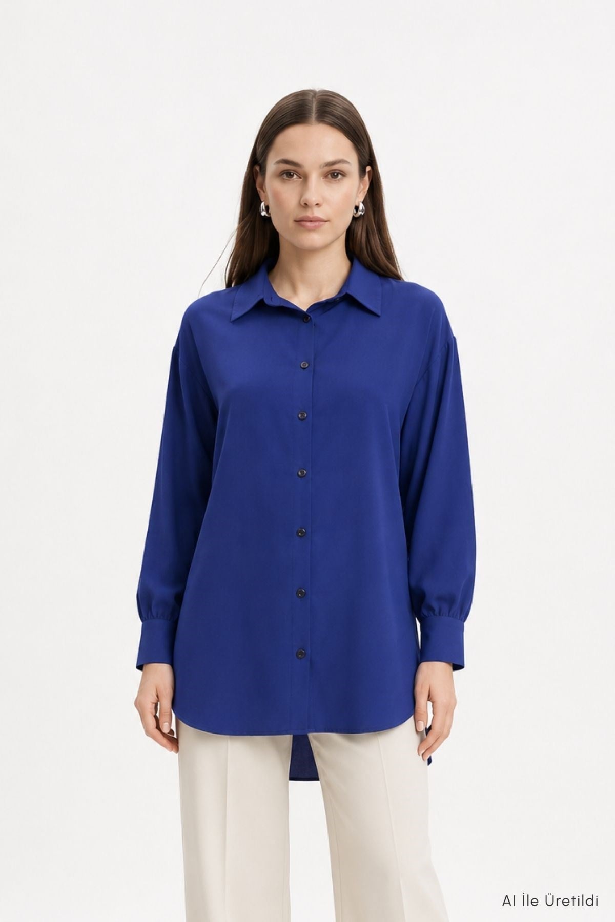 Oversize Balon Kol Gömlek 8699 Laci 2