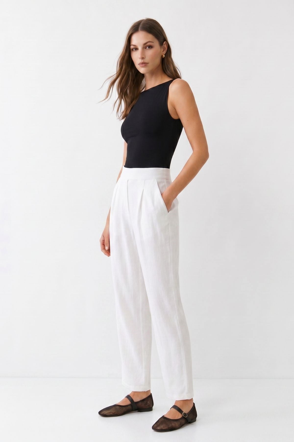 Cepli Pantolon 4678A Beyaz 2