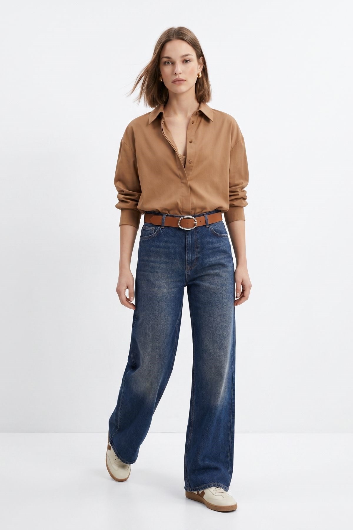 Yan Cepli Palazzo Jean 3079-1 Tint Kahve