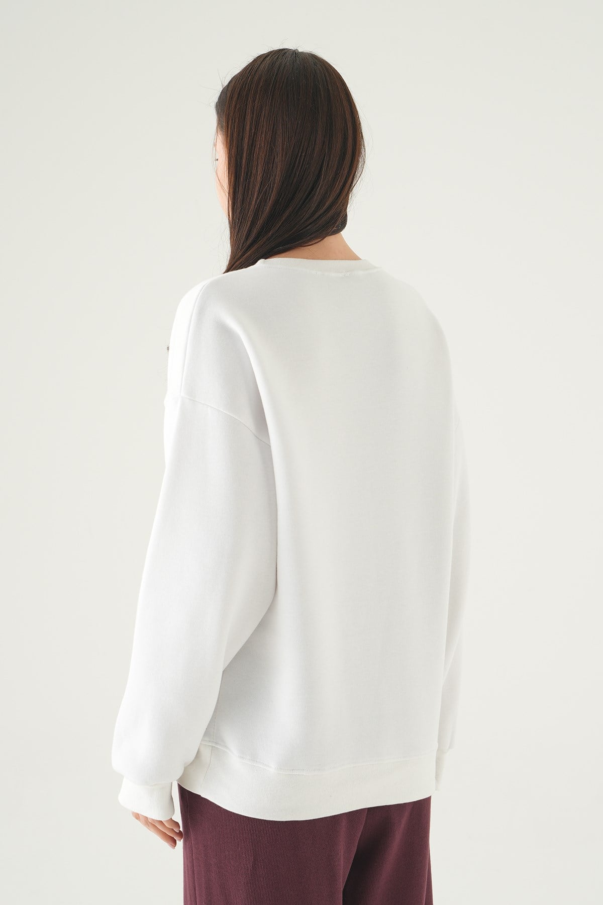 Cherry On Top Baskılı Sweat 1041 Krem 5