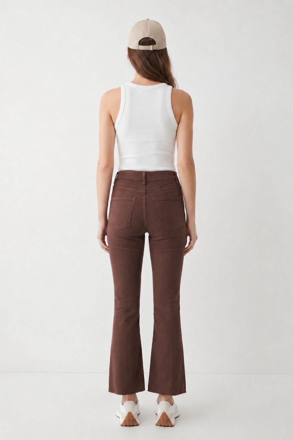 Paça Kesik Jean 3047 Kahve 3