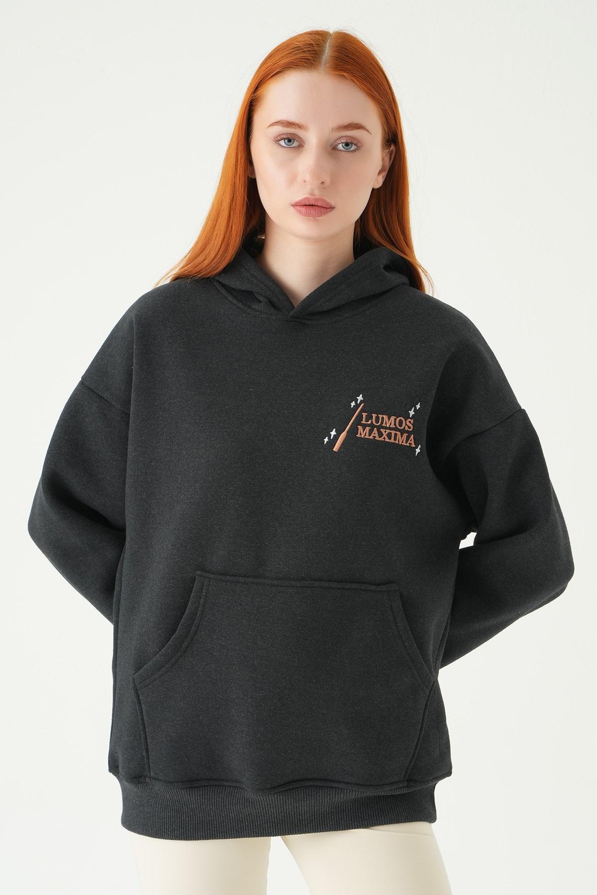 Antrasit Kapüşonlu Sweat 1203 2