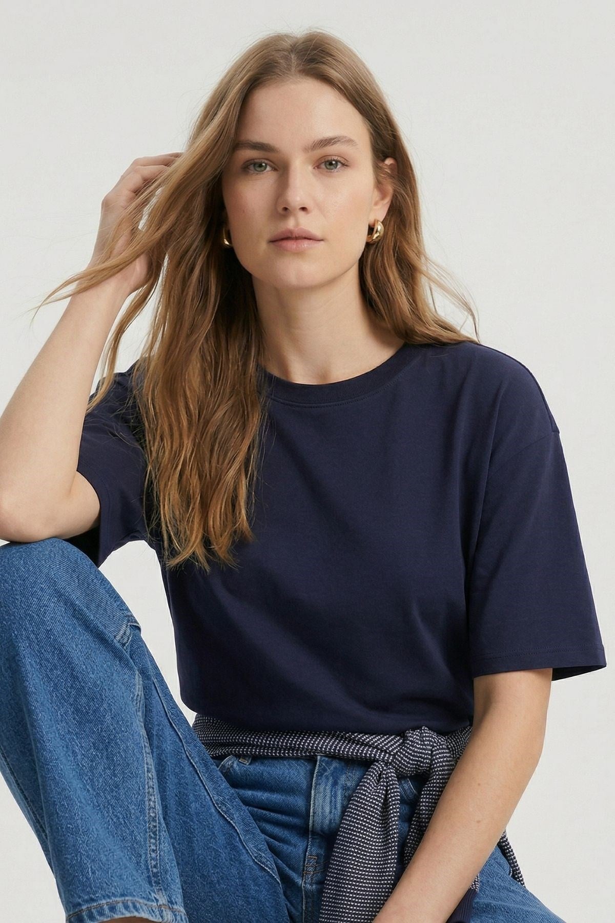 TCR-1633 Oversize Tişört Laci