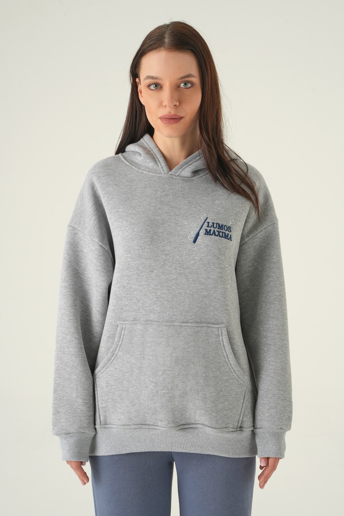 Kapüşonlu Sweat 1203 Gri