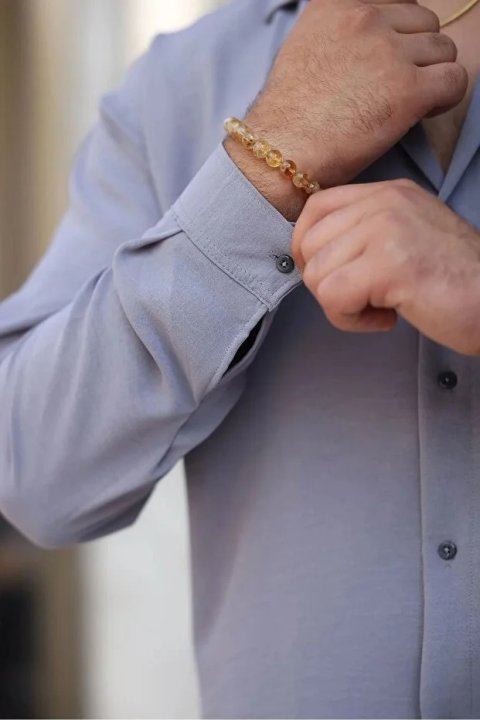 Erkek Siyah Bol Kesim Dokulu Oversize Salaş Ayrobin Gömlek 3